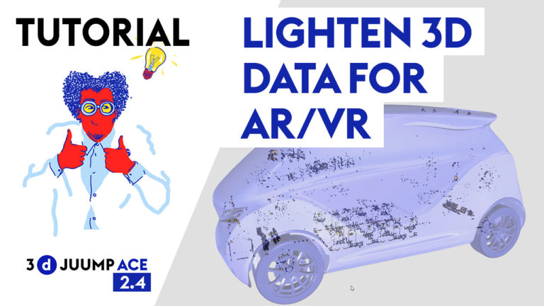 lighten 3D data for RV