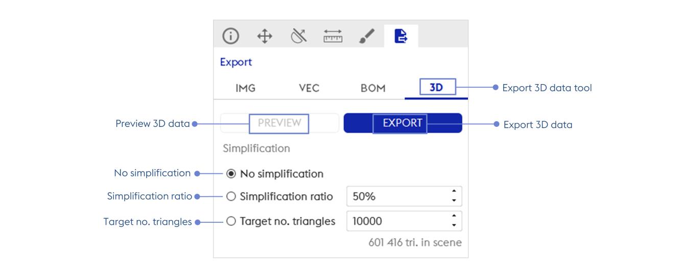 export 3d data